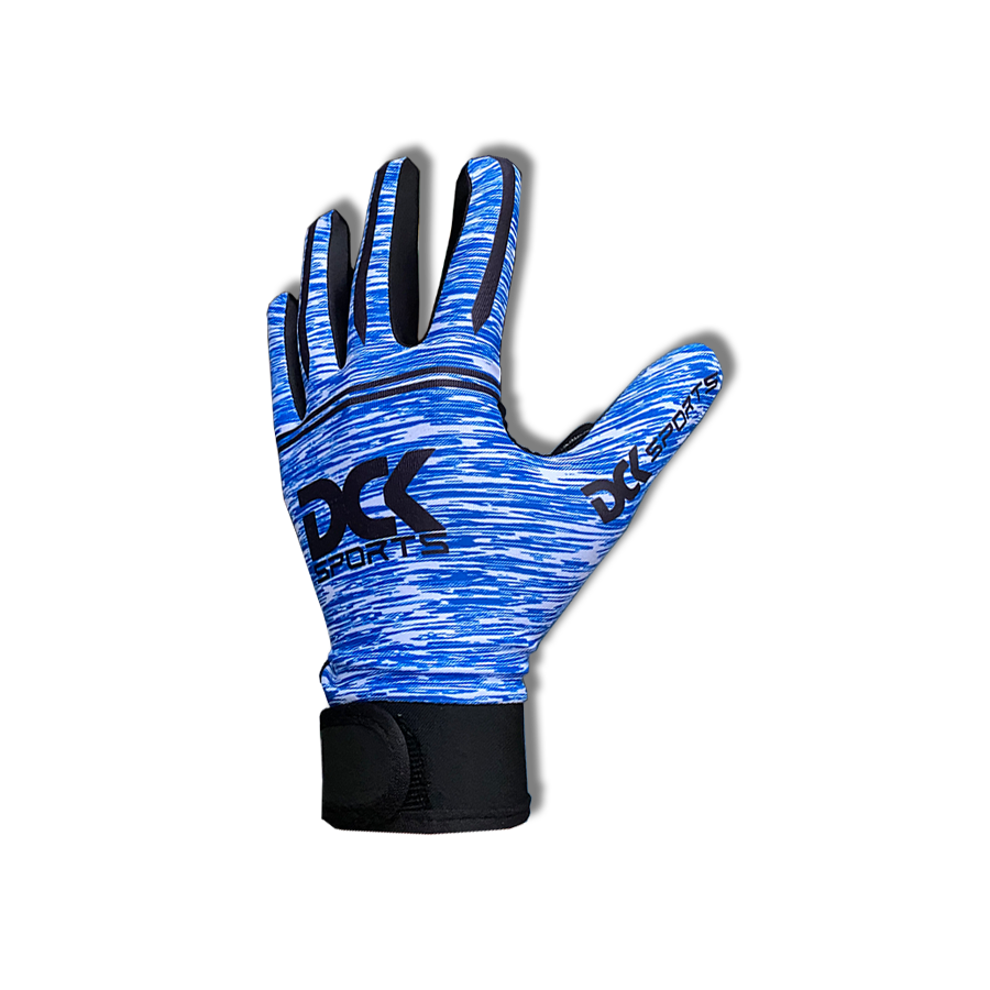 Blue / White Football Gloves